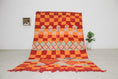 Load image into Gallery viewer, Red 8x5 Moroccan Colorful Rug – colorful moroccan rug, boho rug, Handmade Wool Rug