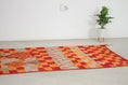 Load image into Gallery viewer, Red 8x5 Moroccan Colorful Rug – colorful moroccan rug, boho rug, Handmade Wool Rug