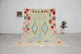 Load image into Gallery viewer, Green 8x5 Berber Rug – boujaad rug, multi color rug, Handmade Wool Rug