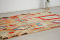 Load image into Gallery viewer, Orange 8x5 Boujad Rug – area rugs boho, boujad rugs morocco, Handmade Wool Rug