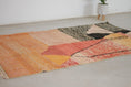 Load image into Gallery viewer, Orange 8x5 Boujad Rug – moroccan tribal rug, boujad rug, Handmade Wool Rug