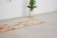 Load image into Gallery viewer, Peach 9x2 Berber Runner Rug – moroccan runner rugs, hallway runner rug, Handmade Wool Rug