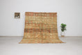 Load image into Gallery viewer, Vintage Moroccan Rug – Handmade Wool Berber rug, 7x5 ft – Peach beni mguild rug