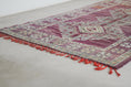 Load image into Gallery viewer, Vintage Moroccan Rug – Handmade Wool Berber rug, 7x11 ft – Purple beni mguild rug
