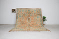 Load image into Gallery viewer, Vintage Moroccan Rug – Handmade Wool Berber rug, 6x9 ft – Peach beni mguild rug