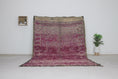 Load image into Gallery viewer, Vintage Moroccan Rug – Handmade Wool Berber rug, 5.5x9 ft – Purple beni mguild rug