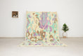 Load image into Gallery viewer, Green 8x5 Moroccan Colorful Rug – berber carpet rug, berber area rug, Handmade Wool Rug