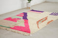 Load image into Gallery viewer, Pink 8x5 Moroccan Colorful Rug – colorful moroccan rug, berber carpet rug, Handmade Wool Rug