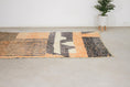 Load image into Gallery viewer, Orange 8x5 Berber Rug – boujad rug, moroccan shag rug, Handmade Wool Rug