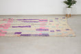 Load image into Gallery viewer, Beige 8x5 Boujad Rug – handmade moroccan rugs, pink moroccan rug, Handmade Wool Rug