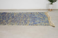 Load image into Gallery viewer, Blue 8x5 Berber Rug – boujaad rug, berber wool rug, Handmade Wool Rug
