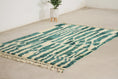 Load image into Gallery viewer, Turquoise 8x5 Moroccan Colorful Rug – moroccan area rug, multi color rug, Handmade Wool Rug
