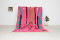 Load image into Gallery viewer, Pink 8x5 Berber Rug – boho style rug, colorful rug, Handmade Wool Rug
