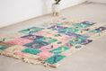Load image into Gallery viewer, Multicolored 8x5 Boujad Rug – pink moroccan rug, berber area rugs, Handmade Wool Rug