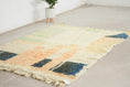 Load image into Gallery viewer, Beige 8x5 Berber Rug – rug moroccan, boho style rug, Handmade Wool Rug