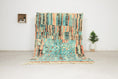 Load image into Gallery viewer, Green 8x5 Berber Rug – moroccan tribal rug, red moroccan rug, Handmade Wool Rug