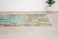 Load image into Gallery viewer, Green 8x5 Berber Rug – moroccan tribal rug, red moroccan rug, Handmade Wool Rug