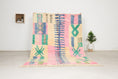 Load image into Gallery viewer, Pink 8x5 Moroccan Colorful Rug – moroccan boujad rug, moroccan area rug, Handmade Wool Rug