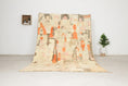 Load image into Gallery viewer, Beige 8x5 Boujad Rug – moroccan boujad rug, colorful area rug, Handmade Wool Rug