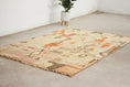 Load image into Gallery viewer, Beige 8x5 Boujad Rug – moroccan boujad rug, colorful area rug, Handmade Wool Rug