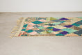 Load image into Gallery viewer, Green 8x5 Berber Rug – moroccan tribal rug, colorful rug, Handmade Wool Rug