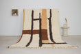 Load image into Gallery viewer, Beige Moroccan Beni Ourain Rug – moroccan berber rug, bohemian area rugs, Handmade Wool Rug

