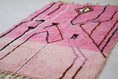 Load image into Gallery viewer, Pink 8x5 Boujad Rug – multi color rug, moroccan berber rug, Handmade Wool Rug
