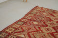 Load image into Gallery viewer, Vintage Moroccan Rug – Handmade Wool Berber rug, 5x8 ft – Red beni mguild rug
