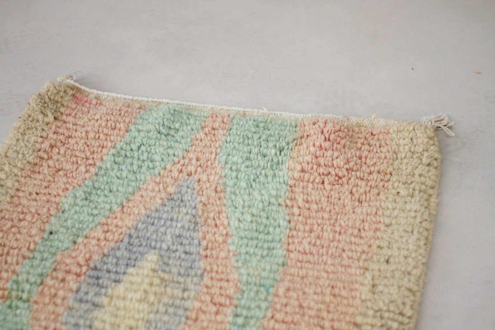 Pink 9x2 Moroccan Runner Rug – runner rug, moroccan rug runner, Handmade Wool Rug
