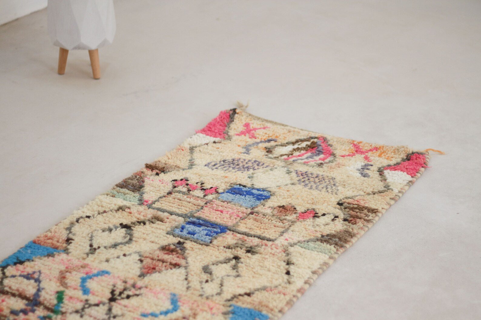 Multicolored 10x2 Berber Runner Rug – boho runner rug, moroccan carpet runner, Handmade Wool Rug