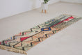 Load image into Gallery viewer, Multicolored 9.5x2 Boujad Runner Rug – rug runner, hallway runner rugs, Handmade Wool Rug
