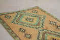Load image into Gallery viewer, Vintage Moroccan Rug – Handmade Wool Berber rug, 4x9 ft – Peach beni mguild rug
