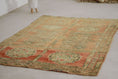 Load image into Gallery viewer, Vintage Moroccan Rug – Handmade Wool Berber rug, 5x8 ft – Peach beni mguild rug

