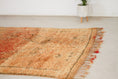 Load image into Gallery viewer, Vintage Moroccan Rug – Handmade Wool Berber rug, 6x11 ft – Peach beni mguild rug
