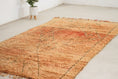 Load image into Gallery viewer, Vintage Moroccan Rug – Handmade Wool Berber rug, 6x11 ft – Peach beni mguild rug
