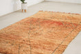 Load image into Gallery viewer, Vintage Moroccan Rug – Handmade Wool Berber rug, 6x11 ft – Peach beni mguild rug
