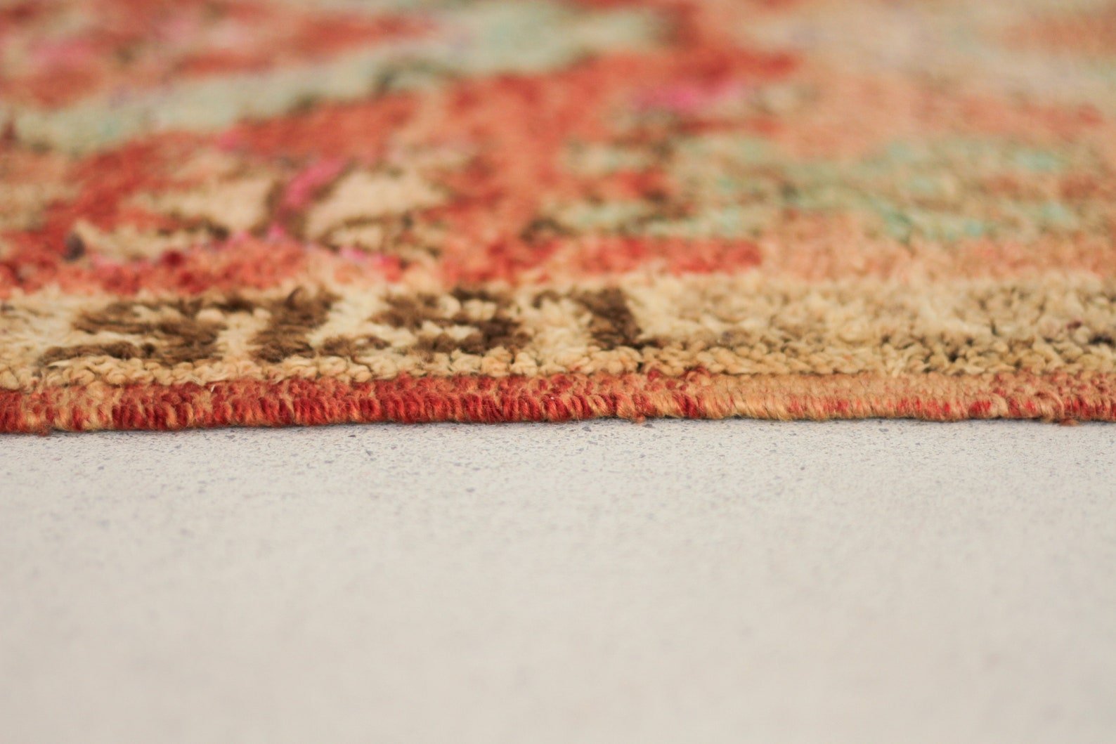 Vintage Moroccan Rug – Handmade Wool Berber rug, 6x11 ft – Red beni mguild rug