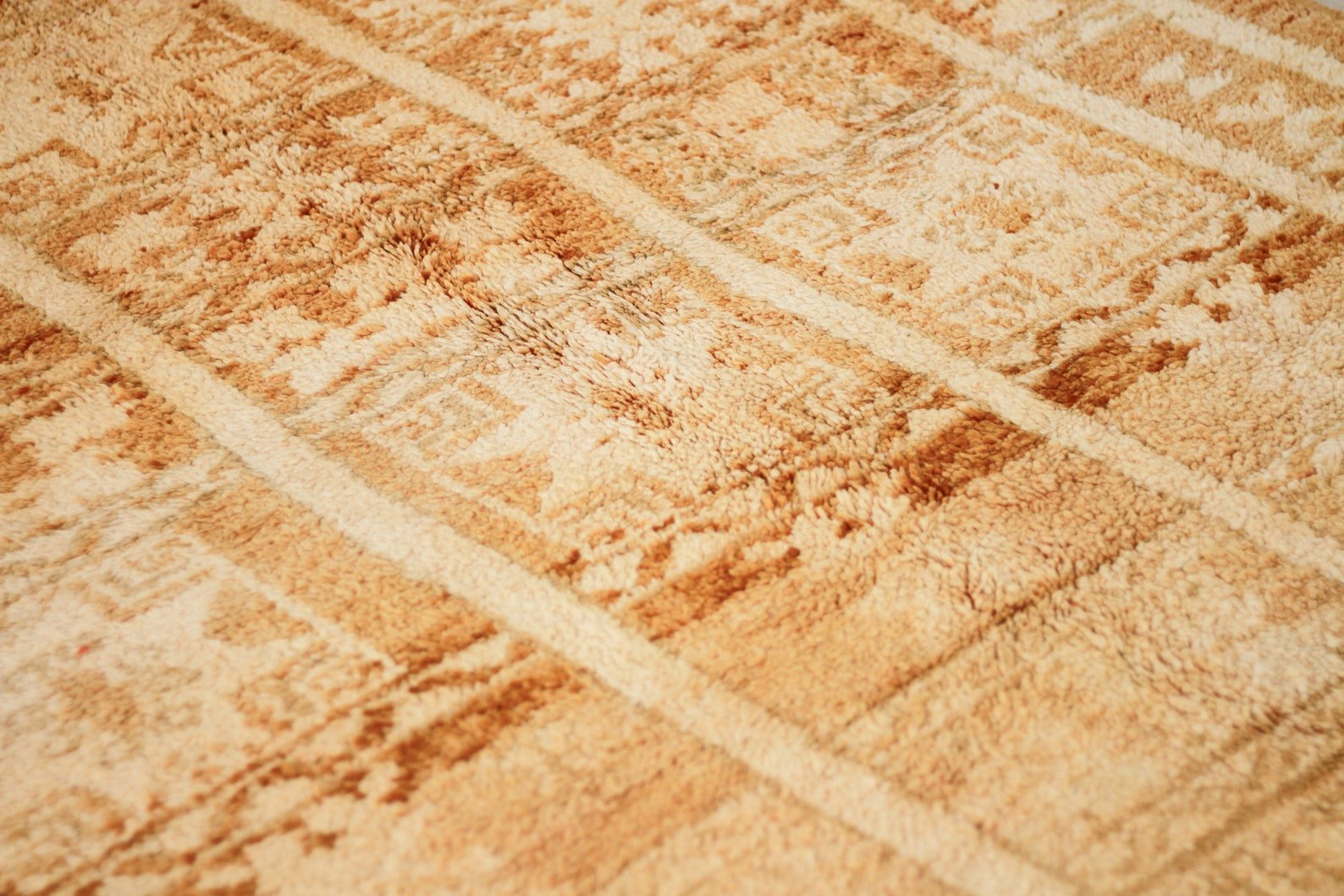 Vintage Moroccan Rug – Handmade Wool Berber rug, 5x8 ft – Yellow beni mguild rug