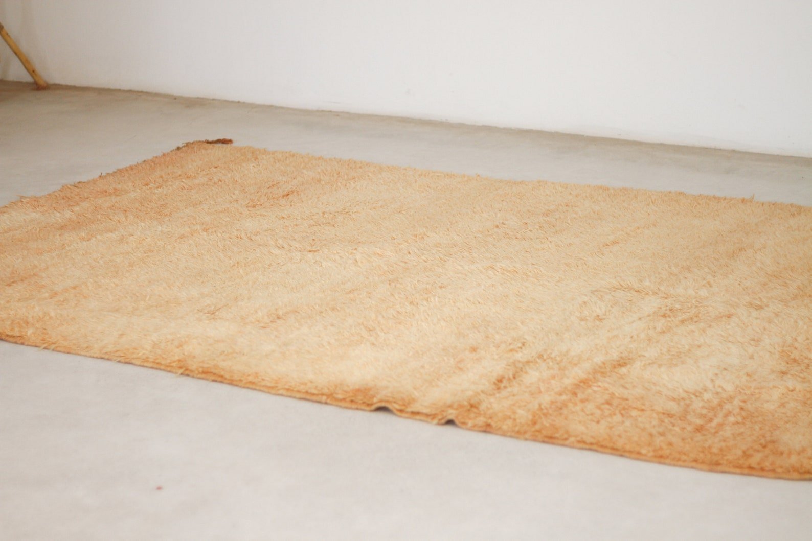 Vintage Moroccan Rug – Handmade Wool Berber rug, 7x10 ft – Peach beni mguild rug
