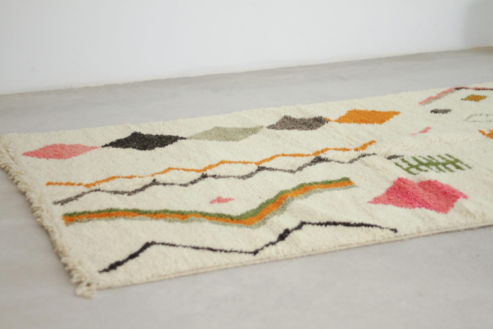 Azilal 8x5 Berber Rug – moroccan rug, wool berber rugs, Handmade Wool Rug