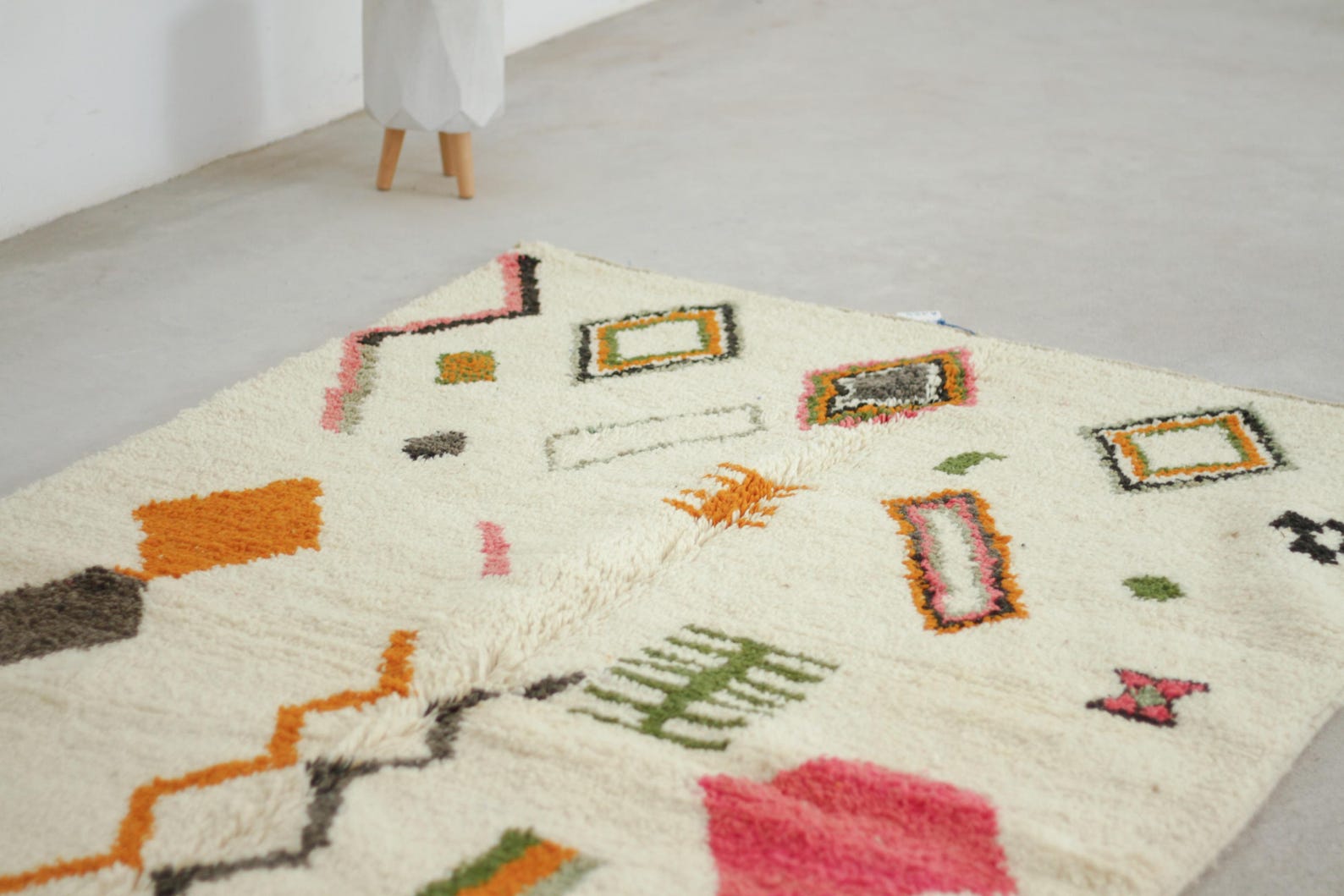 Azilal 8x5 Berber Rug – moroccan rug, wool berber rugs, Handmade Wool Rug
