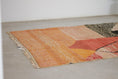 Load image into Gallery viewer, Orange 8x5 Boujad Rug – moroccan tribal rug, boujad rug, Handmade Wool Rug
