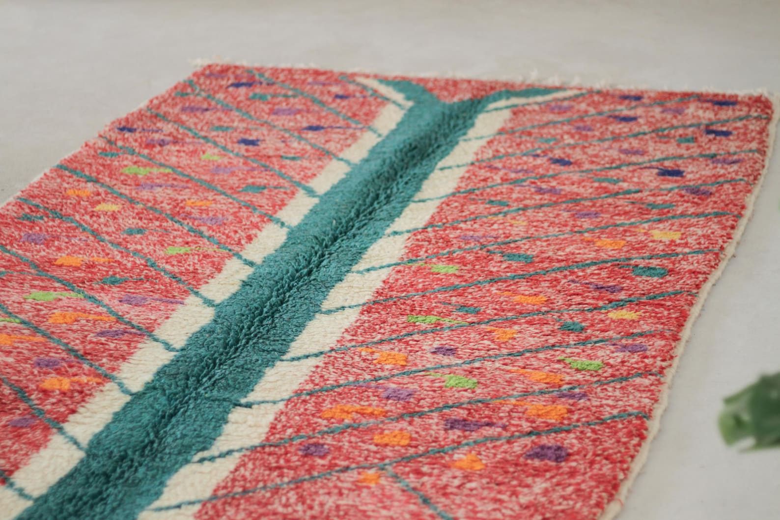 Red 8x5 Moroccan Colorful Rug – berber carpet area rugs, boho living room rug, Handmade Wool Rug