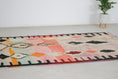 Load image into Gallery viewer, Pink 8x5 Berber Rug – moroccan wool rug, boho living room rug, Handmade Wool Rug
