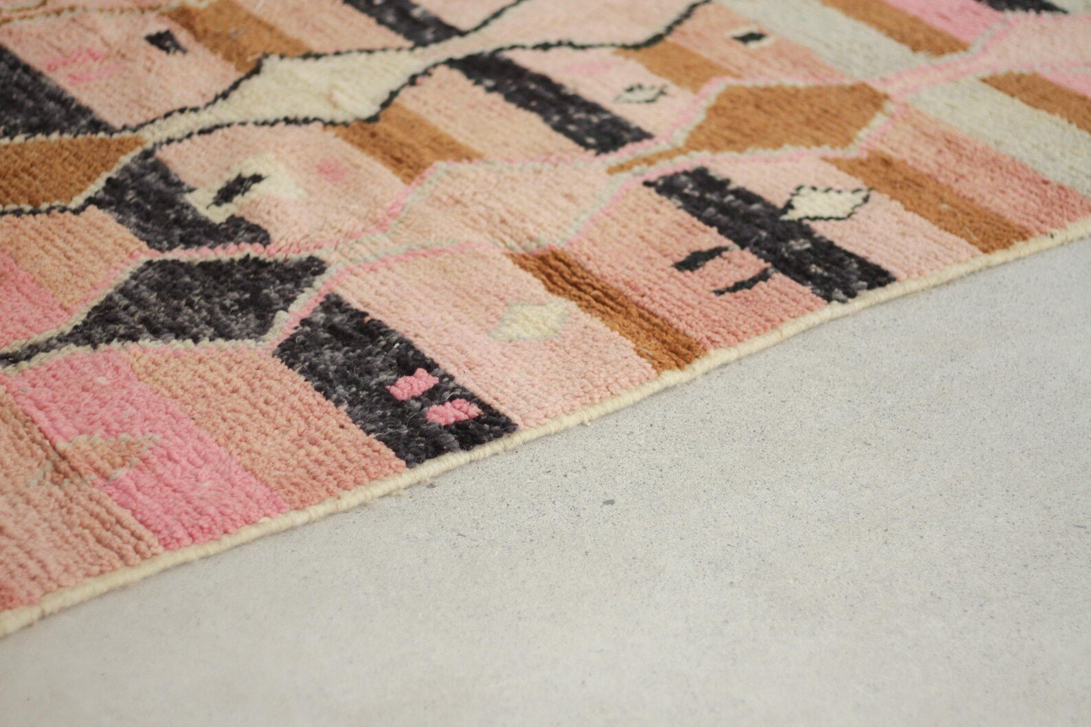 Multicolored 8x5 Boujad Rug – colorful rug, contemporary moroccan rugs, Handmade Wool Rug