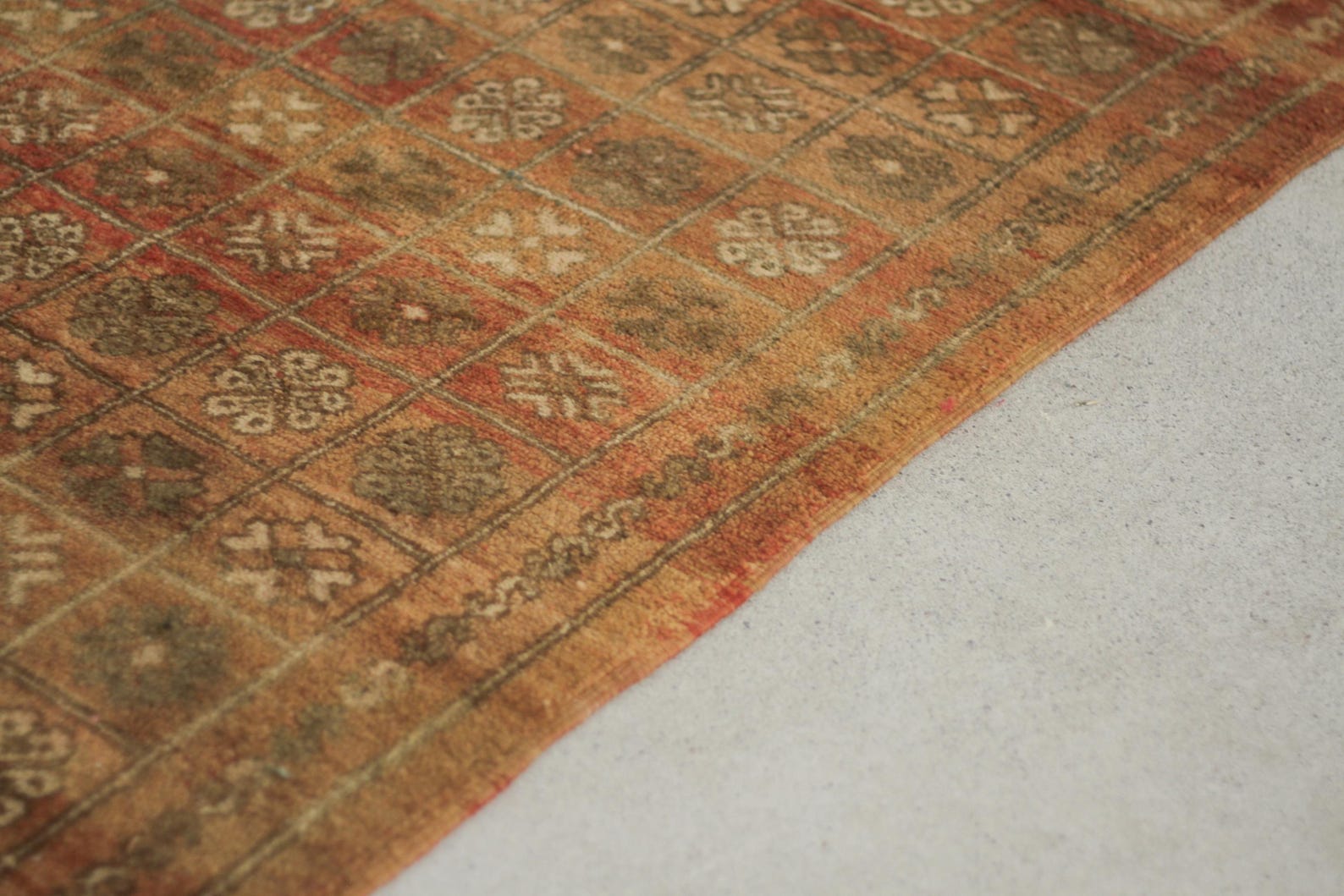 Vintage Moroccan Rug – Handmade Wool Berber rug, 6x12 ft – Brown beni mguild rug