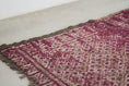 Load image into Gallery viewer, Vintage Moroccan Rug – Handmade Wool Berber rug, 5.5x9 ft – Purple beni mguild rug
