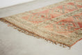 Load image into Gallery viewer, Vintage Moroccan Rug – Handmade Wool Berber rug, 5.5x9 ft – Peach beni mguild rug

