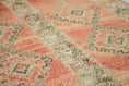 Load image into Gallery viewer, Vintage Moroccan Rug – Handmade Wool Berber rug, 5.5x9 ft – Peach beni mguild rug
