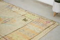 Load image into Gallery viewer, Vintage Moroccan Rug – Handmade Wool Berber rug, 6x12 ft – White beni mguild rug
